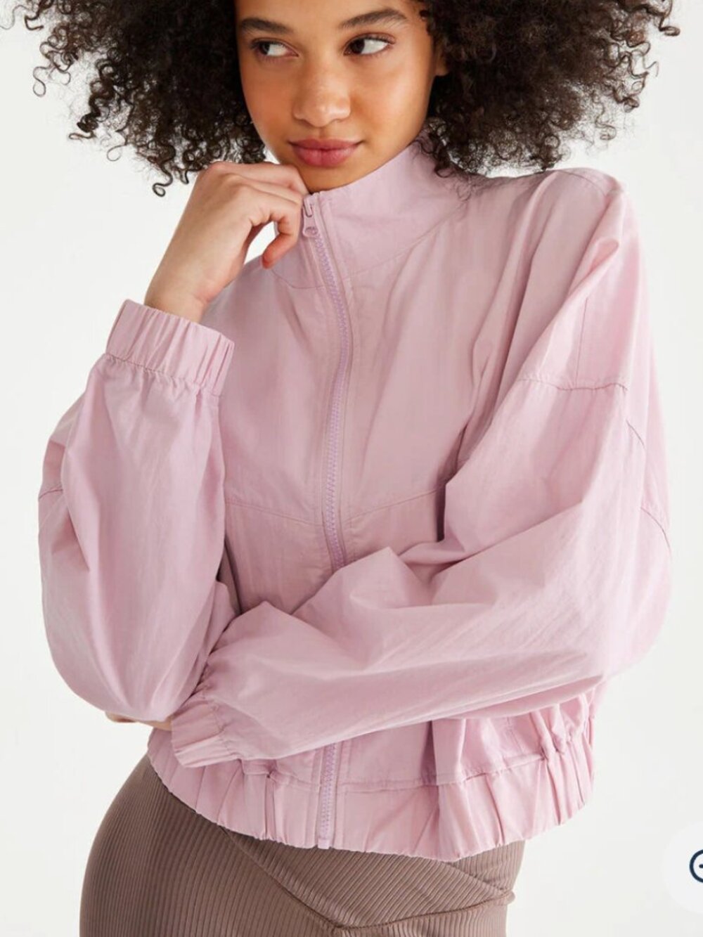 Aeropostale Nylon Cropped Windbreaker Jacket